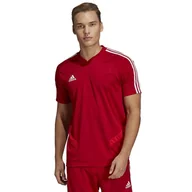 Koszulki sportowe męskie - Adidas, Koszulka męska, TIRO 19, czerwony, rozmiar L - miniaturka - grafika 1