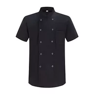 Kurtki męskie - Misemiya - Męska kurtka szefa kuchni - Męska kurtka szefa kuchni - Mundur dokujący -Nr ref. 8421B, Kurtka kuchenna 6821 - Czarna, XXL - miniaturka - grafika 1