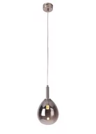 Lampy sufitowe - LUNO Lampa Wisząca Lukka LUNO styl nowoczesny szkło srebrny 50133211 - miniaturka - grafika 1