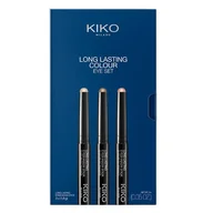 Zestawy kosmetyków damskich - KIKO Milano Long Lasting Colour Eye Set zestaw cieni do powiek w sztyfcie 3x1.6g - miniaturka - grafika 1