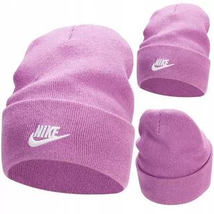 CZAPKA ZIMOWA NIKE PEAK BEANIE RÓŻOWA CIEPŁA SPORTOWA - Czapki męskie - miniaturka - grafika 1