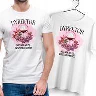 Koszulki męskie - T-Shirt Dla Dyrektora biały Na Prezent z Dowolnym Nadrukiem Zdjęciem Gift - miniaturka - grafika 1