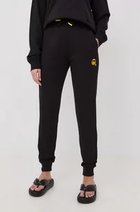 KARL Lagerfeld Lagerfeld spodnie dresowe damskie kolor czarny z aplikacją - Spodnie damskie - miniaturka - grafika 1