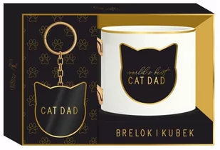 Be Happy, Brelok I Kubek, Royal Cat Dad, Czarny - Kubki - miniaturka - grafika 1