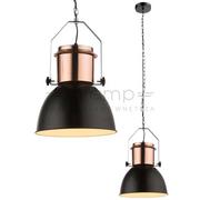 Lampy sufitowe - Globo Lighting LAMPA wisząca KUTUM 15282 industrialna OPRAWA zwis na łańcuchu loft czarny 15282 - miniaturka - grafika 1