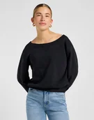 Bluzy damskie - DAMSKA BLUZA LEE OFF SHOULDER SWS UNIONALL BLACK 112371335 - Lee - miniaturka - grafika 1