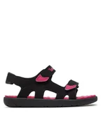Buty dla dziewczynek - Timberland Sandały Perkins Row 2 Strap Sandal TB0A5M3NEDJ1 Czarny - miniaturka - grafika 1
