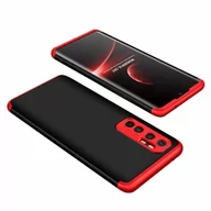 Etui i futerały do telefonów - GKK 360 Protection Case etui na całą obudowę przód + tył Xiaomi Mi Note 10 Lite czarno-czerwony - Czerwony Czarny - miniaturka - grafika 1