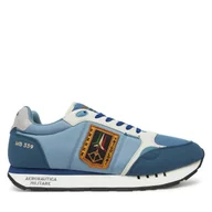 Sneakersy męskie - Sneakersy Aeronautica Militare 251SC292CT3331 Niebieski - miniaturka - grafika 1