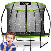 Trampoliny - Trampolina ogrodowa dla dzieci Premium z siatką wewnętrzną Neo-Sport 312cm 10ft - miniaturka - grafika 1