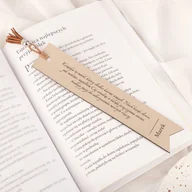 Zakładki indeksujące - Skórzana ZAKŁADKA Do Książki Z Grawerem Prezent Dla Pszczelarza - miniaturka - grafika 1
