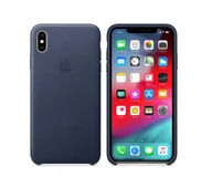 Etui i futerały do telefonów - Plecki Apple Do Iphone Xs Max Leather Niebieski - miniaturka - grafika 1