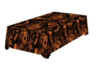 Obrus Nawiedzona dynia - 137 x 274 cm - 1 szt. - Halloween - miniaturka - grafika 1