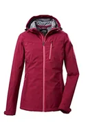 Kurtki damskie - Killtec Damska kurtka softshell / kurtka outdoorowa z kapturem KOS 89 WMN SFTSHLL JCKT; ciemnoróżowa, 40, 39138-000 - miniaturka - grafika 1