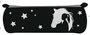 Saszetka piórnik HEAD Glitter Effect Silver ASTRA - Podręczniki dla gimnazjum - miniaturka - grafika 1