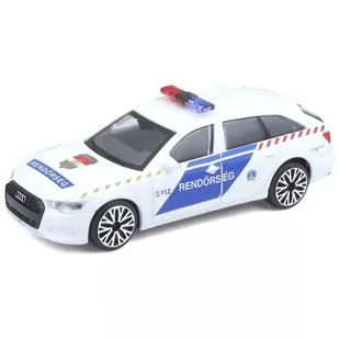 Bburago: Audi A6 Avant węgierski samochód policyjny, 1:43 - Samochody i pojazdy dla dzieci - miniaturka - grafika 1
