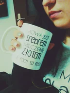 Kubki - Kubek "mowa jest srebrem milczenie złotem a foch to foch " - miniaturka - grafika 1