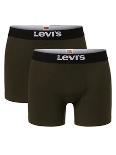 Levi's Obcisłe bokserki pakowane po 2 szt. Mężczyźni Bawełna zielony jednolity, S - Majtki męskie - miniaturka - grafika 1