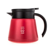 Pozostałe akcesoria barmańskie - Hario Hario Insulated Server V60-02 Czerwony 600 ml 2590 - miniaturka - grafika 1