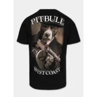 Koszulki sportowe męskie - Pit Bull T-Shirt Koszulka Tommy Gun Black - miniaturka - grafika 1