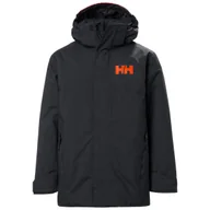 Kurtki narciarskie - Helly Hansen JR Level, kurtka narciarska, juniorska, czarna - miniaturka - grafika 1
