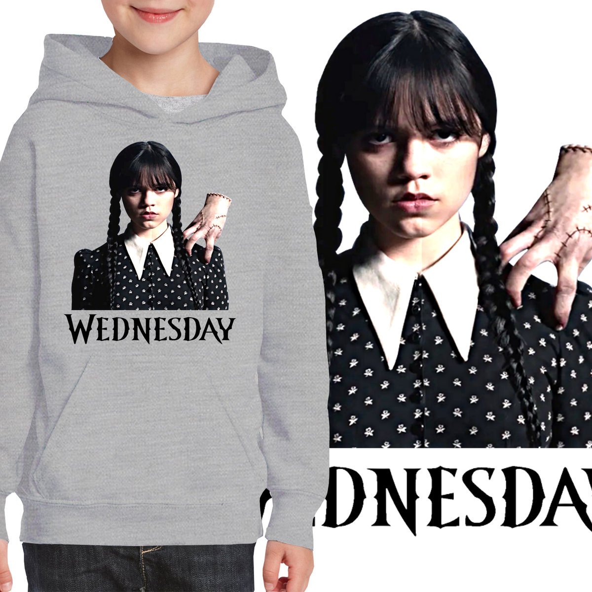 3169 WEDNESDAY ADDAMS BLUZA DZIECIĘCA ORTEGA 104