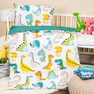 Pościel dla dzieci - 4Home Bawełniana pościel dziecięca do łóżeczka Little dino, 100 x 135 cm, 40 x 60 cm - miniaturka - grafika 1