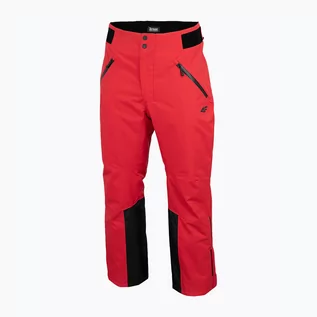 Spodnie narciarskie - Spodnie narciarskie męskie 4F czerwone H4Z22-SPMN006 l - grafika 1