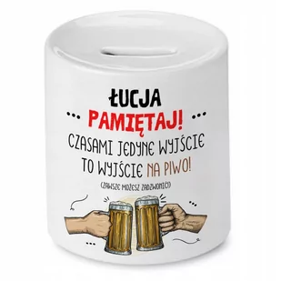 Skarbonka Dla Łucji na Urodziny Idealny Prezent z Nadrukiem ze Zdjęciem - Skarbonki - miniaturka - grafika 1