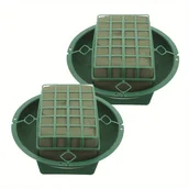 Rękodzieło - TEMU 2 szt. Pianka w zielonych misach - Trwały plastik, Idealny do dekoracji weselnych i imprezowych, Materiały artystyczne|Wazon dekoracyjny|Trwała - miniaturka - grafika 1