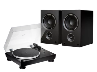 Audio-Technica LP5X czarny + AM5 czarny - Zestawy stereo - miniaturka - grafika 1