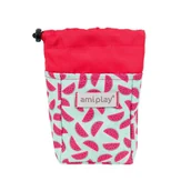 Obroże dla psów - Amiplay BeHappy Torebka na przysmaki watermelon - miniaturka - grafika 1