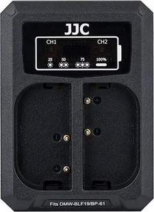Ładowarka do aparatu JJC Ładowarka dwukanałowa JJC DCH-BLF19E do akumulatorów DMW-BLF19E - Ładowarki do aparatów dedykowane - miniaturka - grafika 1