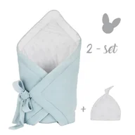Rożki i beciki - Effiki Rożek aksamitny niebieski + czapeczka - miniaturka - grafika 1