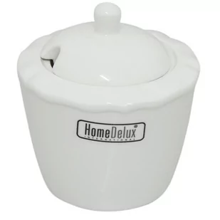 Cukiernica porcelanowa biała 10cm COLLAR HomeDelux - Cukiernice - miniaturka - grafika 1