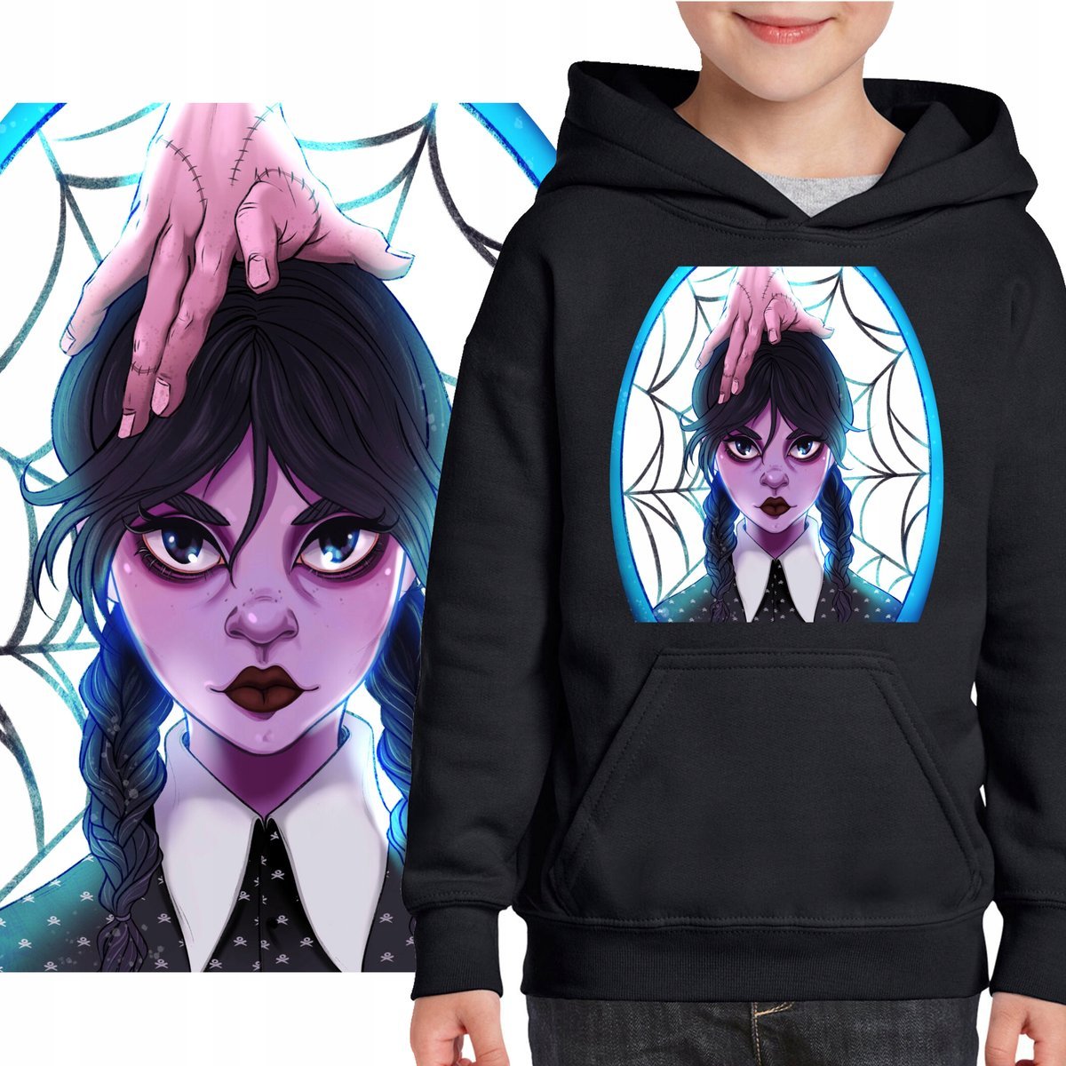 116 WEDNESDAY ADDAMS BLUZA DZIECIĘCA ORTEGA 3170