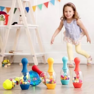 B.Toys kręgle Let's Glow Bowling - Zabawki i gry sportowe - miniaturka - grafika 3