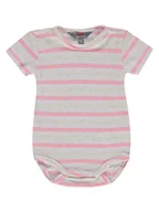 Body dla niemowląt - Niemowlęce body z krótkim rękawem paseczki różowe Kanz r.80 - miniaturka - grafika 1