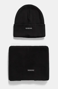 Calvin Klein Jeans komplet kolor czarny K50K512471 - Apaszki i szaliki męskie - miniaturka - grafika 1