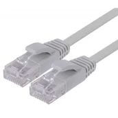 Patchcordy - Patchcord UTP kat.6 0.5m, płaski (szary) - miniaturka - grafika 1