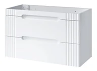 Szafki łazienkowe - Biała szafka łazienkowa z szufladami 100 cm N1-G72 - miniaturka - grafika 1