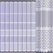 Firany - Firanka żakardowa metrażowa wys. 250 cm Kireta 624833 biała - miniaturka - grafika 1