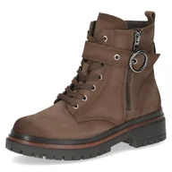 Kozaki damskie - Caprice Damskie 9-25205-45 modne kozaki, szarobrązowe (NUBUC, 41 EU, taupe nubuc, 41 EU - miniaturka - grafika 1