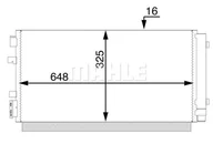 Akcesoria do klimatyzacji i ogrzewania - Skraplacz, klimatyzacja Mahle AC 44 000S - miniaturka - grafika 1