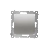 Wyłączniki światła i elektryczne - Kontakt Simon Przycisk światło SIMON 54 srebrny - miniaturka - grafika 1