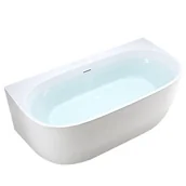 Wanny - Wanna wolnostojąca przyścienna biały przelew oraz korek 150 cm Nora Hydrosan - miniaturka - grafika 1