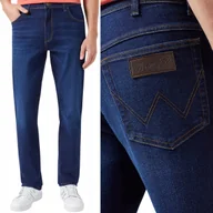 Spodnie męskie - Wrangler TEXAS SLIM Night Shade EPIC SOFT wygodne spodnie jeansowe W31 L32 - miniaturka - grafika 1