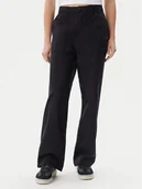 Spodnie damskie - Vans Spodnie materiałowe Union VN000HGJ Czarny Wide Leg - miniaturka - grafika 1