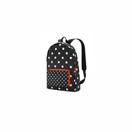 Torby podróżne - REISENTHEL Plecak Mini Maxi Rucksack w kropki czarno-czerwony AP7051 - miniaturka - grafika 1