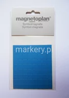 Systemy ekspozycyjne i znaki informacyjne - Magnetoplan Symbol magnetyczny kwadrat niebieski 10x10 mm 1252803 - miniaturka - grafika 1